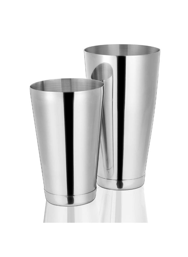 Cocktail Shaker Tins Weighted, Professional Boston Shaker Stainless Steel, Drink Shaker Mixer for Bartending and Bartender – Cocktail Making Accessories/Boston Cocktail Shaker Set Bar Mixing - Image 1